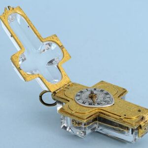 Early Rock Crystal Crucifix Watch