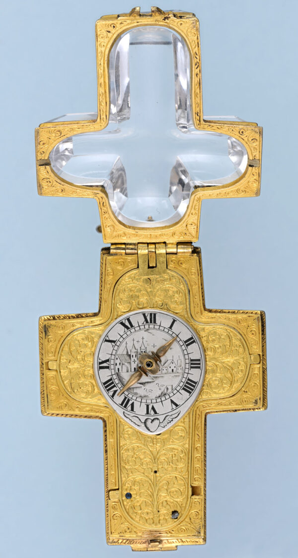 Early Rock Crystal Crucifix Watch - Image 6