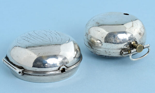 Silver Champleve Dial Pair Cased Verge - Image 6