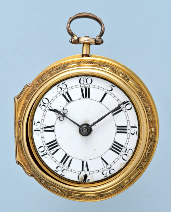 Gold Repousse Pair Cased Verge - Image 6