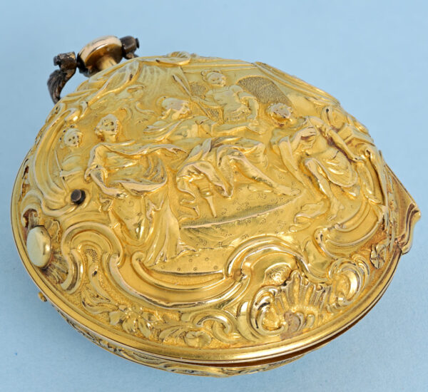 Gold Repousse Pair Cased Verge - Image 4