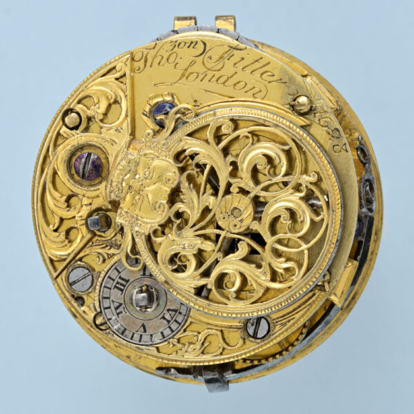 Gold Repousse Pair Cased Verge - Image 3