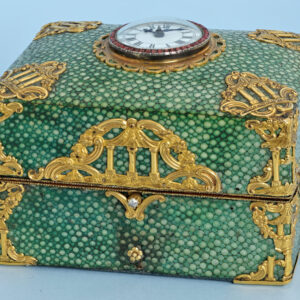 Chinese Market Shagreen Box with Watch