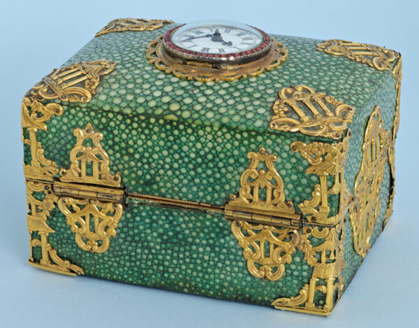 Chinese Market Shagreen Box with Watch - Image 10