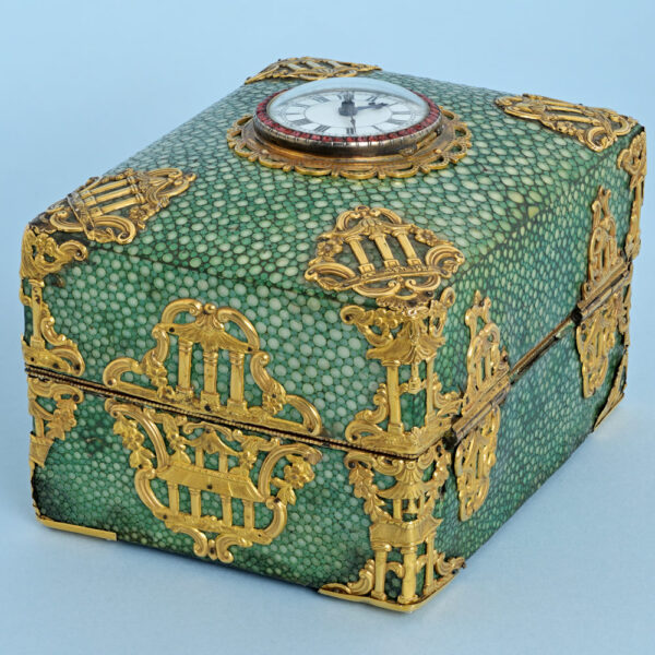 Chinese Market Shagreen Box with Watch - Image 8