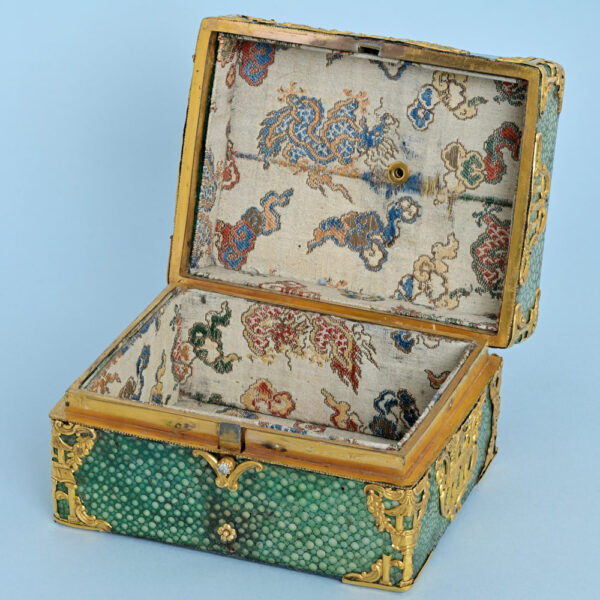 Chinese Market Shagreen Box with Watch - Image 7
