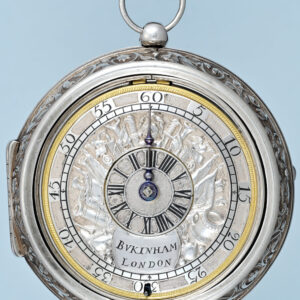 Rare Silver Champleve Differential Dial Verge