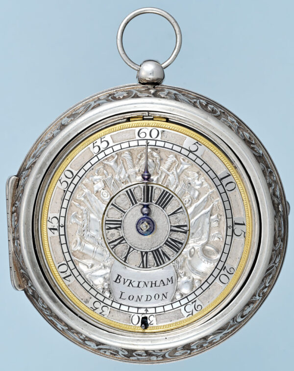 Rare Silver Champleve Differential Dial Verge