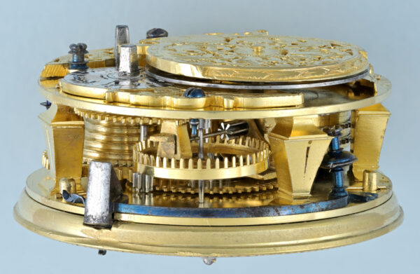 Silver Champleve Dial Calendar Verge - Image 2